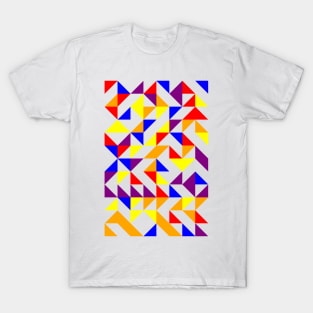 Amazing Geometric Colourful Triangle Pattern #10 T-Shirt